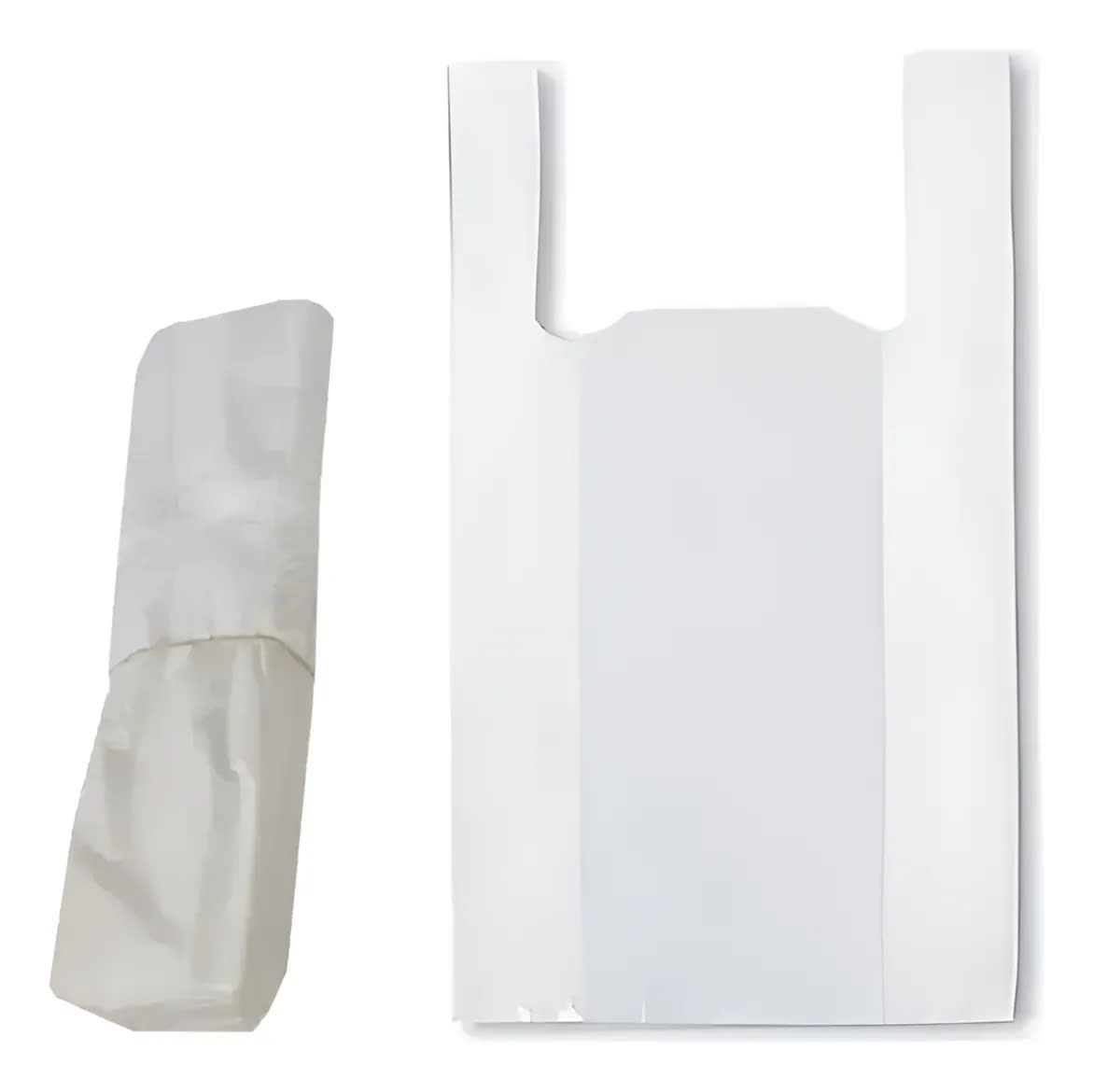 BOLSA PLÁSTICA CAMISETA BLANCA 40X50 CM 100 UN1