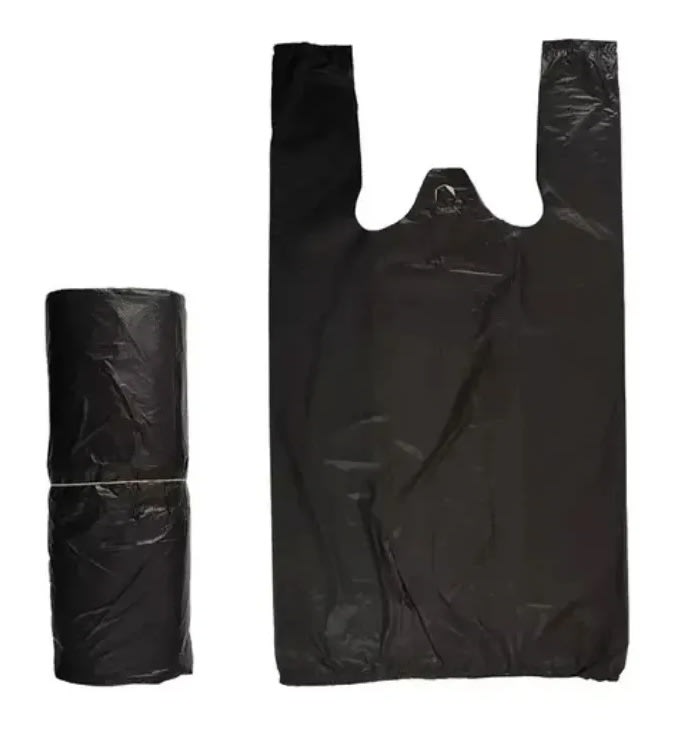 BOLSA PLÁSTICA CAMISETA NEGRA 50X60 CM 100 UN1