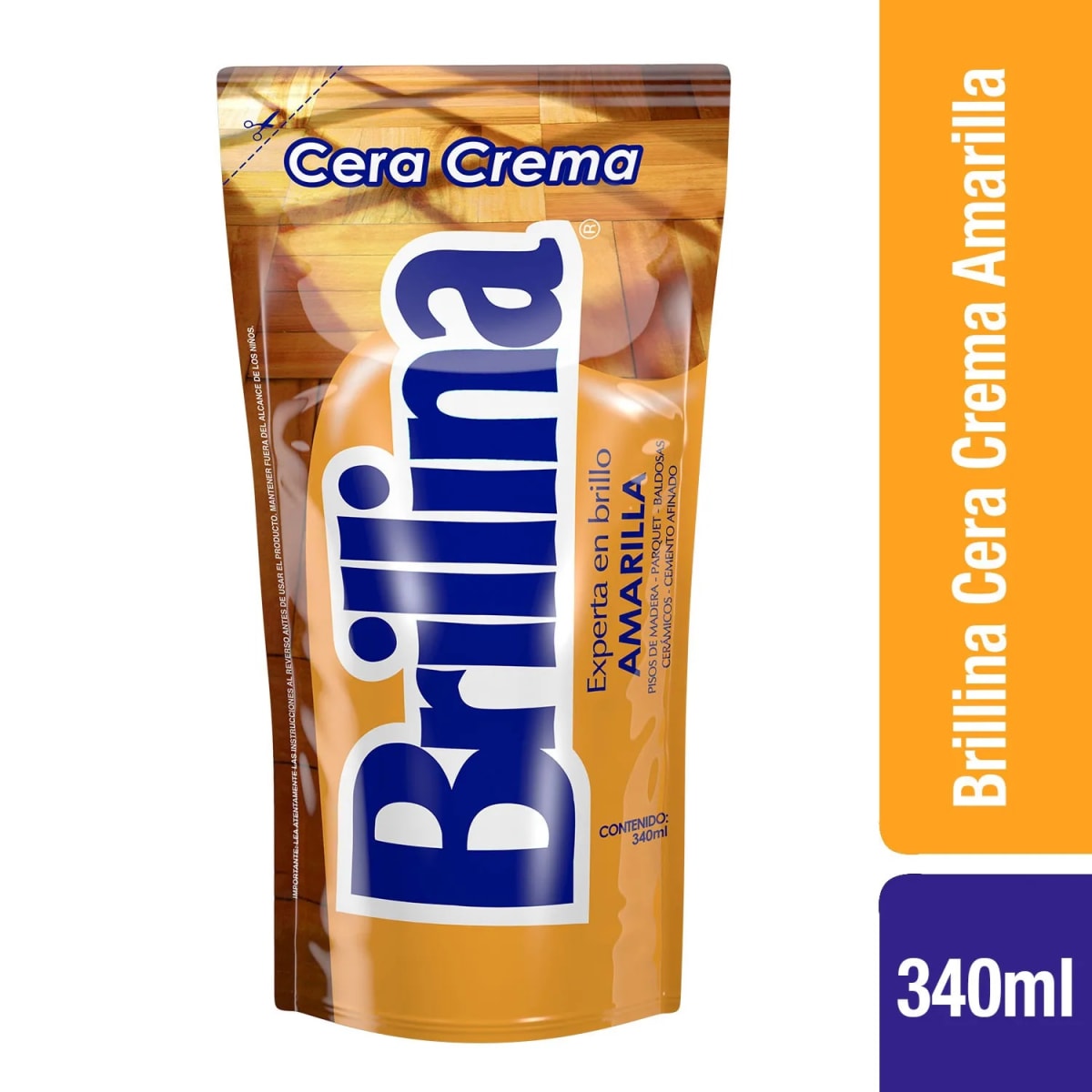 BRILLINA CERA 340 CC DOYPACK AMARILLA1