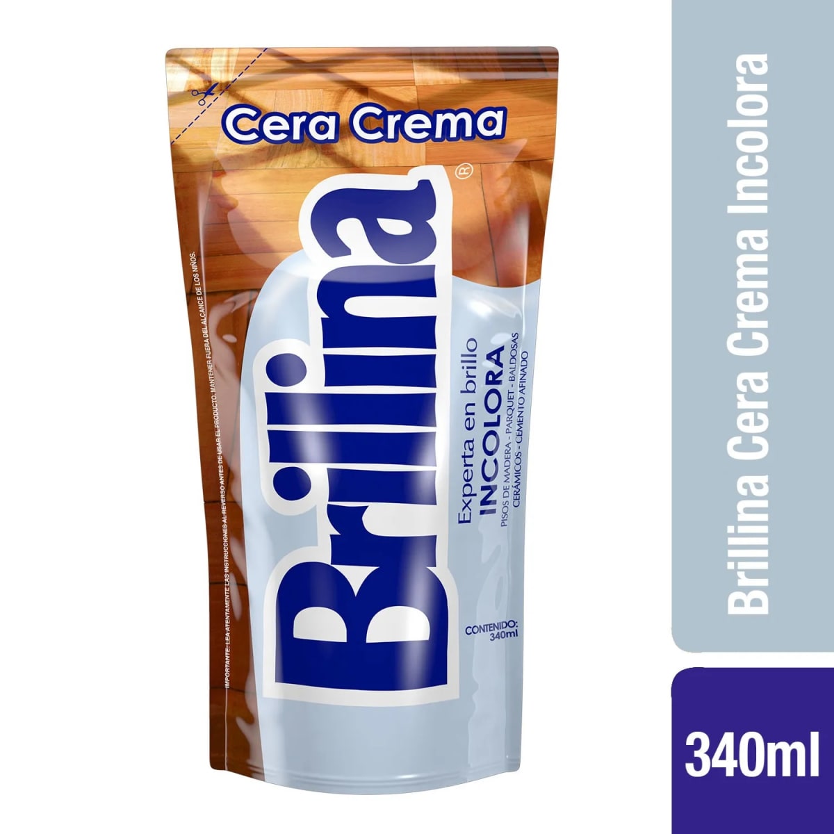 BRILLINA CERA 340 CC DOYPACK INCOLORA1