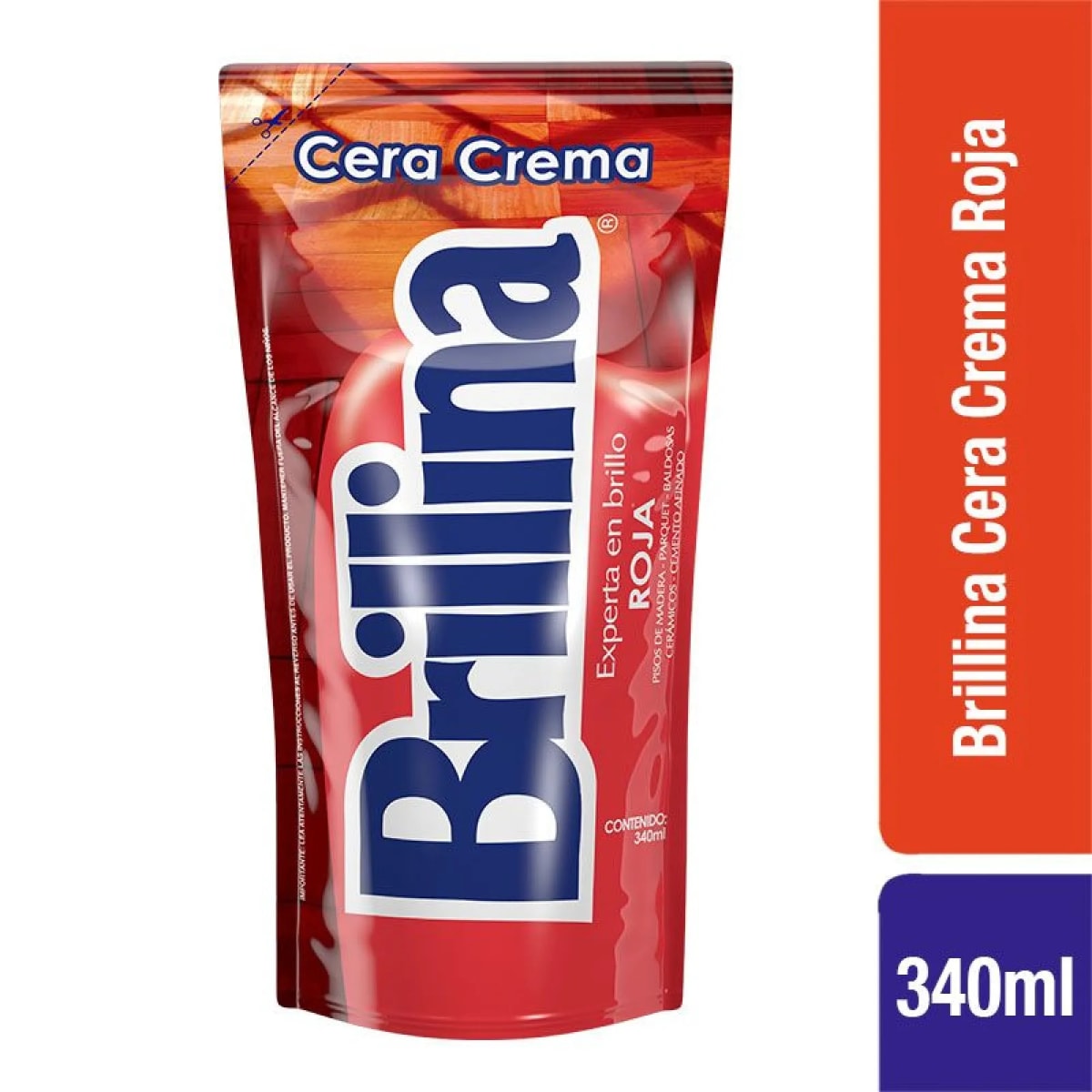 BRILLINA CERA 340 CC DOYPACK ROJA1
