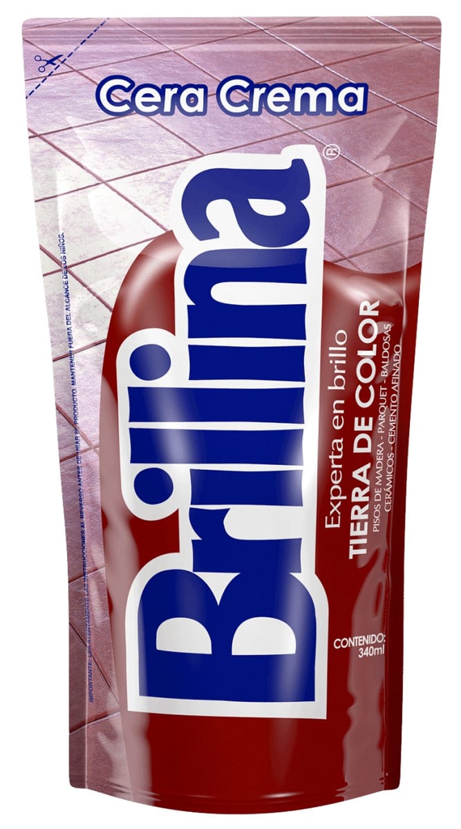 BRILLINA CERA CREMA DOYPACK 340 CC TIERRA COLOR1