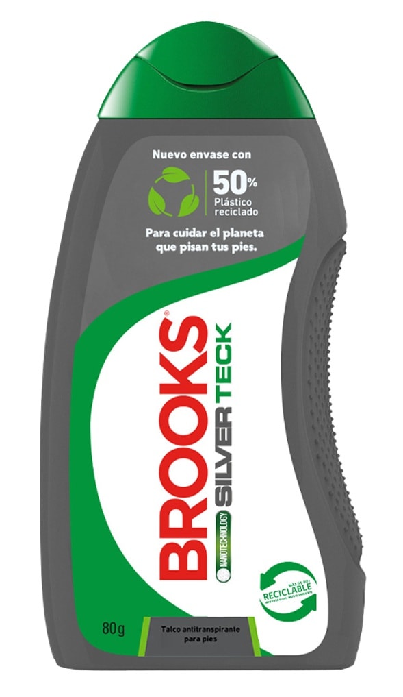BROOKS TALCO PIES EN POLVO SILVER TECK 80 GR1