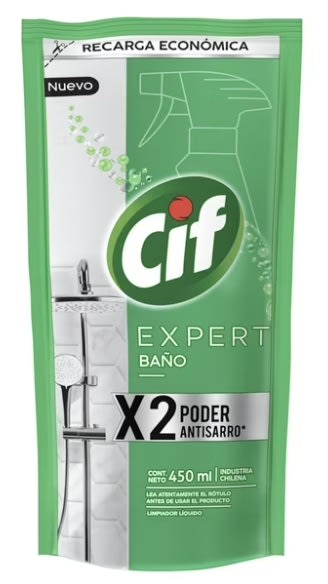CIF LIMPIADOR LUQUIDO BAÑO 450 ML DOYPACK1