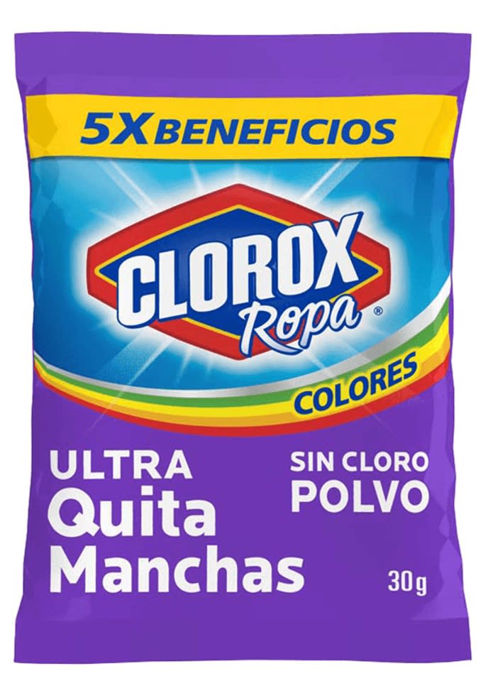CLOROX ULTRA QUITAMANCHAS POLVO 30 GR ROPA COLOR1
