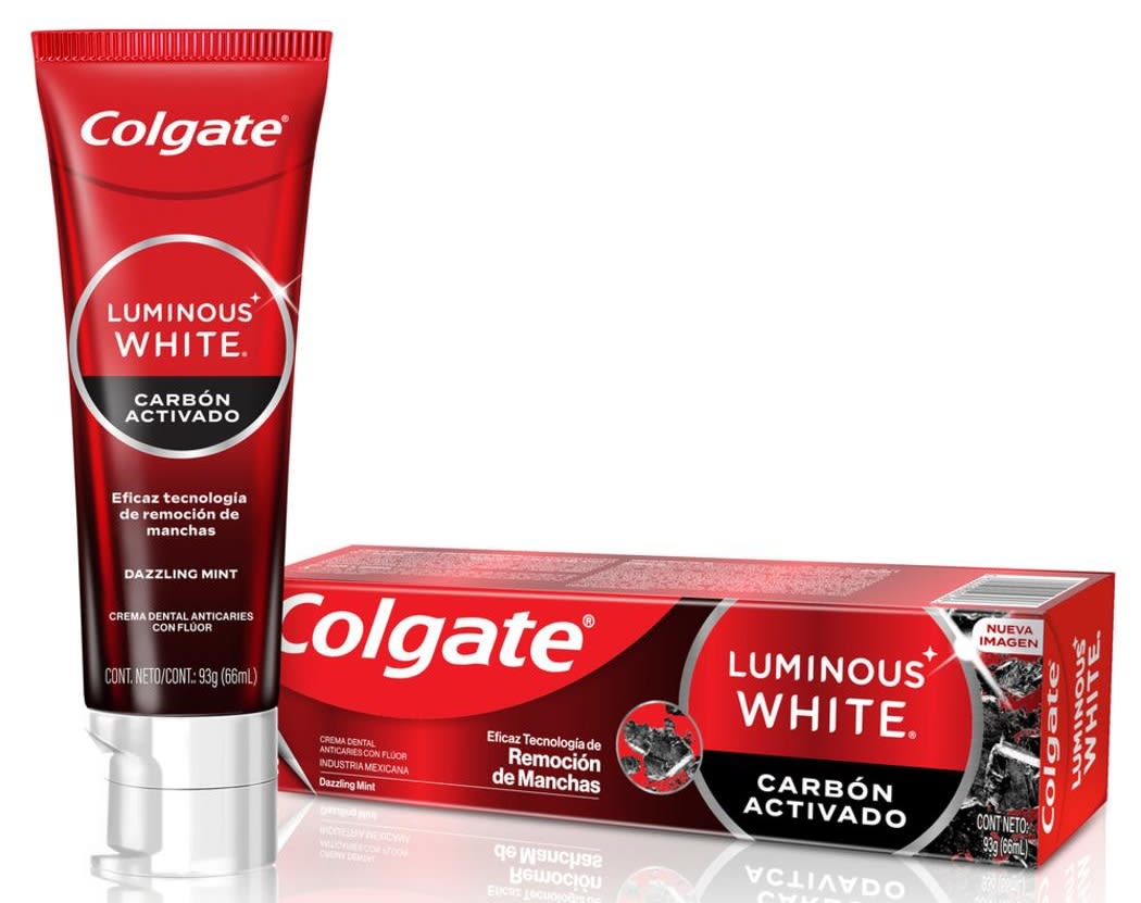 COLGATE PASTA DENTAL 90 GR LUMINOUS WHITE CARBÓN ACTIVADO1