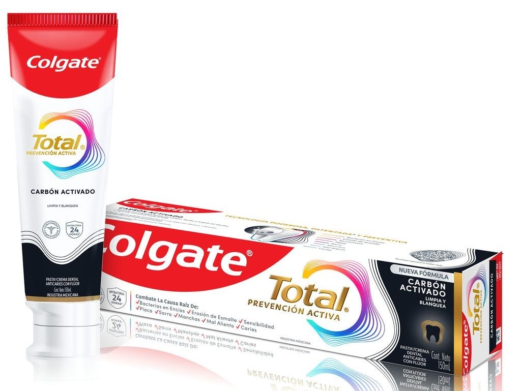 COLGATE TOTAL PASTA DENTAL 150 ML CARBÓN ACTIVADO1