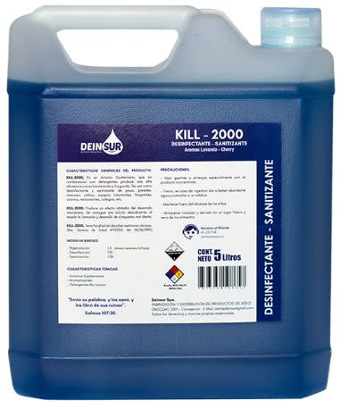 DEIN KILL-2000 DESINFECTANTE E HIGIENIZANTE 5 LT1