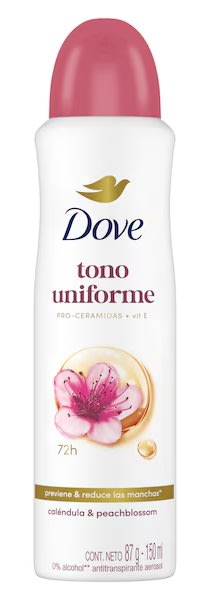 DOVE DESODORANTE SPRAY 150 ML TONO UNIFORME CALÉNDULA1