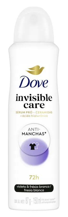 DOVE DESODORANTE SPRAY 150 ML INVISIBLE CARE ANTIMANCHAS1