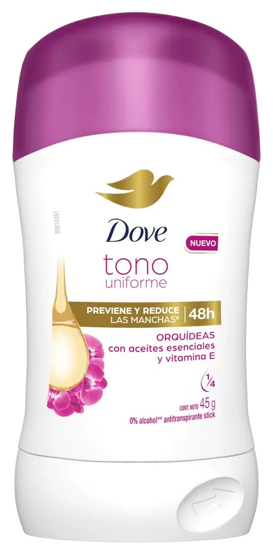 DOVE DESODORANTE 45 GR BARRA TONO UNIFORME CALÉNDULA MUJER1