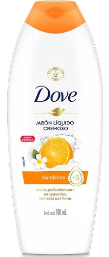 DOVE JABÓN LÍQUIDO CREMOSO BOTELLA 700 ML MANDARINA1