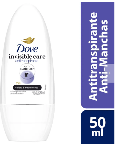 DOVE DESODORANTE 50 GR INVISIBLE CARE ROLL ON1