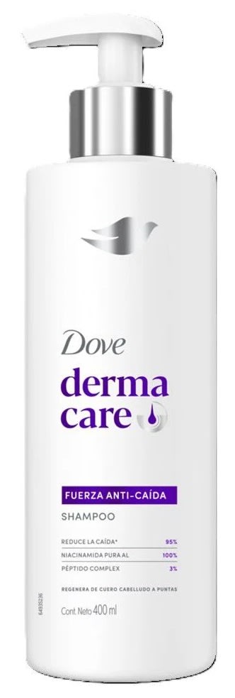 DOVE DERMA CARE SHAMPOO 400 ML ANTICAÍDA CON DOSIFICADOR1