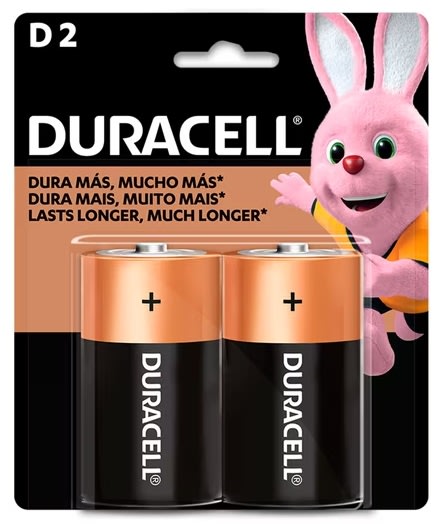 DURACELL PILA ALCALINA TIPO D 2 UN1