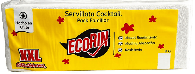 ECORIN SERVILLETA CÓCTEL XXL 280 UN1
