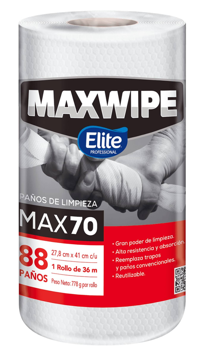 ELITE MAXWIPE ROLLO PAÑO REUTILIZABLE 88 UN1