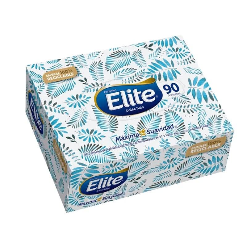 ELITE PAÑUELOS CAJA 90 UN DOBLE HOJA1