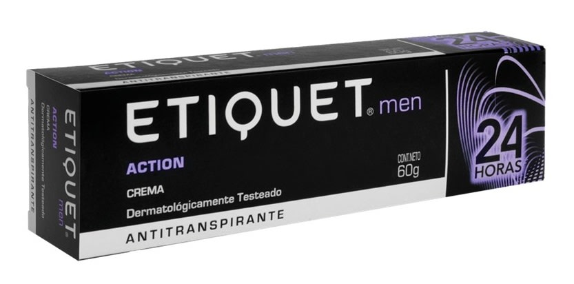 ETIQUET DESODORANTE CREMA 60 GR ACTION MEN1