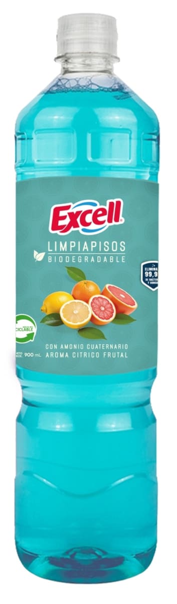 EXCELL LIMPIAPISOS DESINFECTANTE 900 CC CÍTRICO FRUTAL1