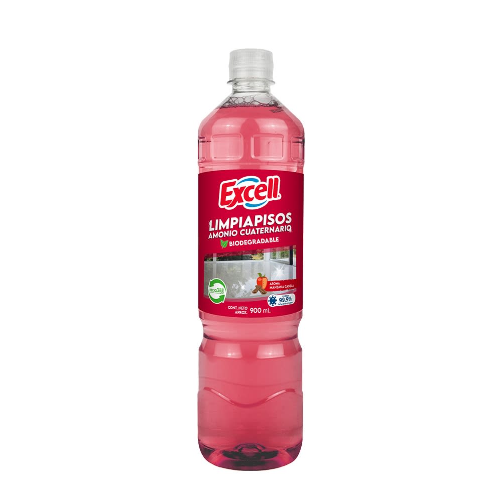 EXCELL LIMPIAPISOS 900 CC CON DESINF MANZANA CANELA1