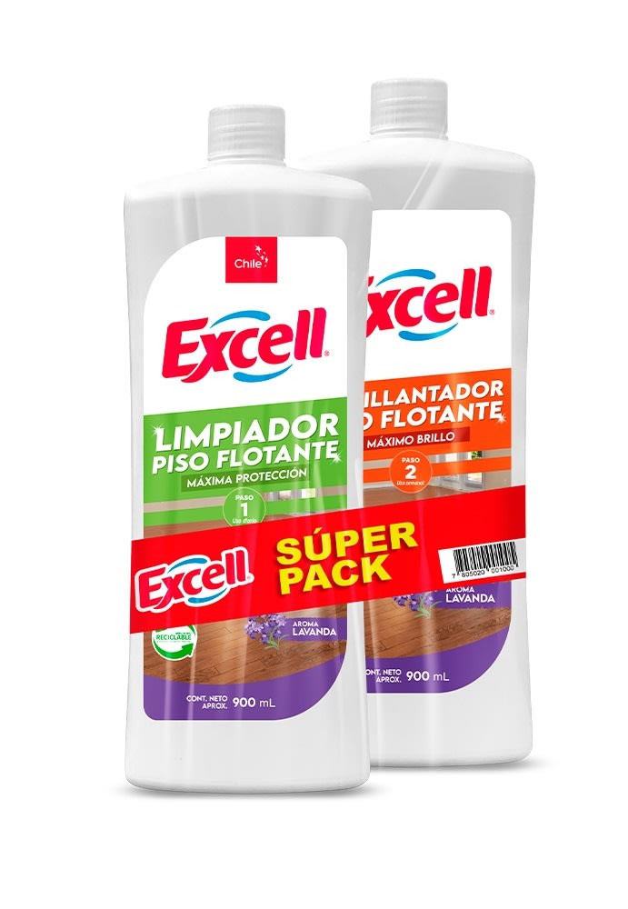 EXCELL PACK ABRILLANTADOR + LIMPIADOR 900 ML LAVANDA1