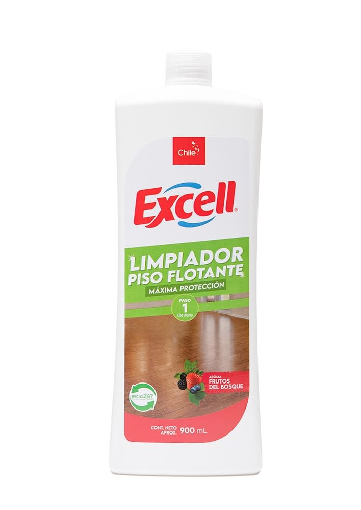 EXCELL LIMPIADOR PISO FLOTANTE 900 CC FRUTOS BOSQUE1
