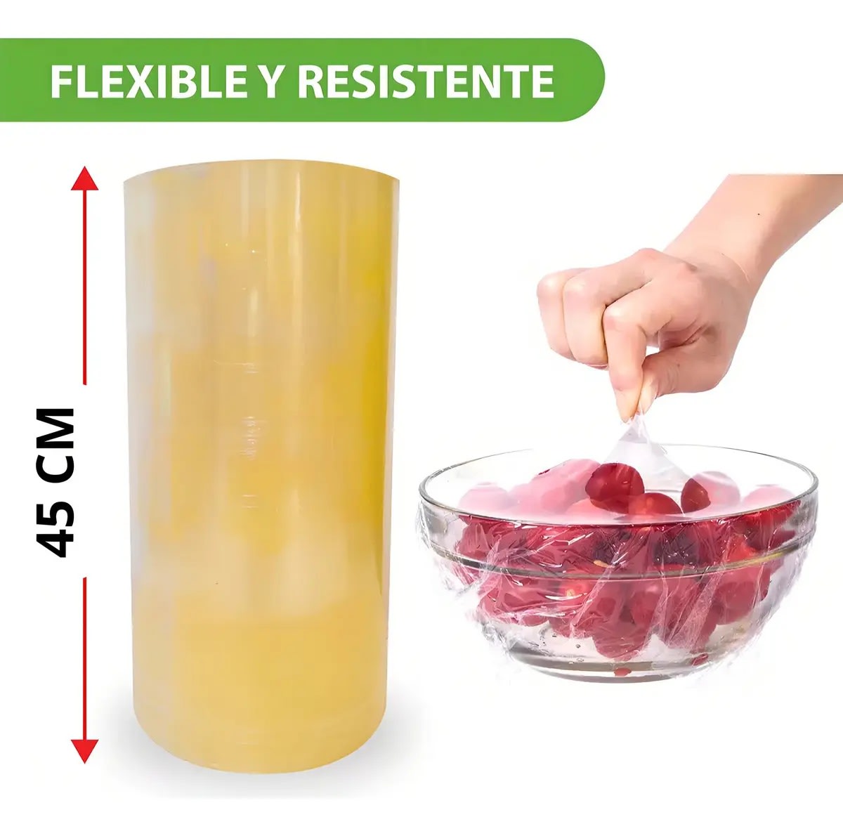 KITCHEN FILM PLÁSTICO PARA ALIMENTOS 45 CM X 1400 MT2