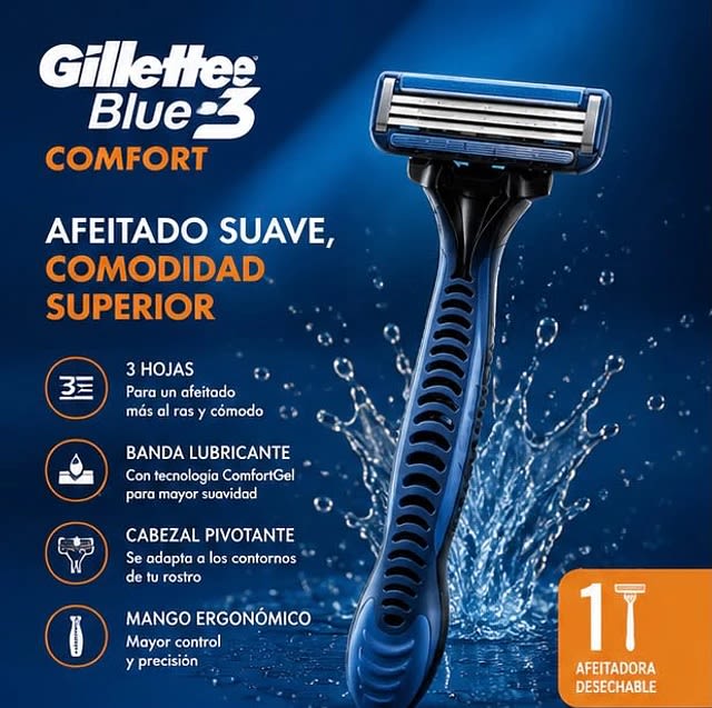 GILLETTE COMFORT MÁQUINA AFEITAR 3 HOJAS2