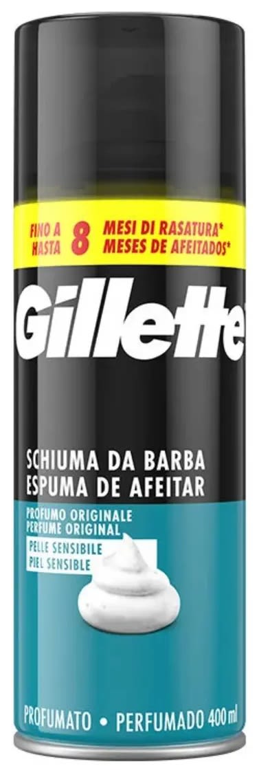 GILLETTE ESPUMA AFEITAR 400 ML PIEL SENSIBLE1
