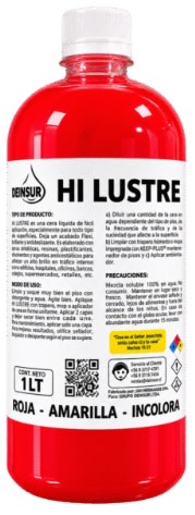 HI LUSTRE CERA LÍQUIDA ABRILLANTABLE 1 LT ROJA1