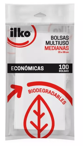 ILKO BOLSA MULTIUSO MEDIANA 25x38 CM 100 UN1