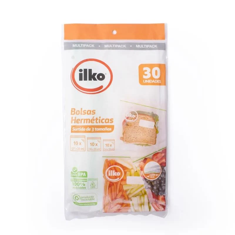ILKO BOLSA HERMÉTICA 3 TAMAÑOS 30 UN1
