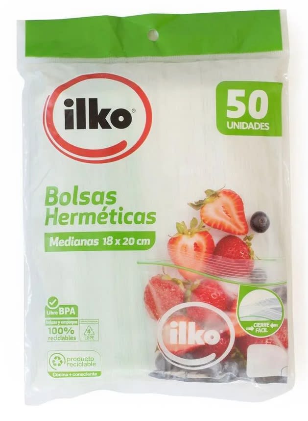 ILKO BOLSA HERMÉTICA 18X20 CM 50 UN1