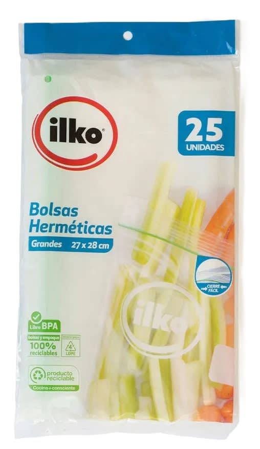 ILKO BOLSA HERMÉTICA 27X28 CM 25 UN1
