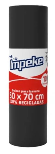 IMPEKE BOLSA BASURA 50X70 CM 10 UN1