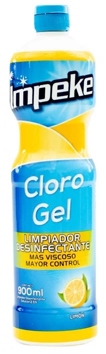 IMPEKE CLORO GEL 900 ML LIMÓN1