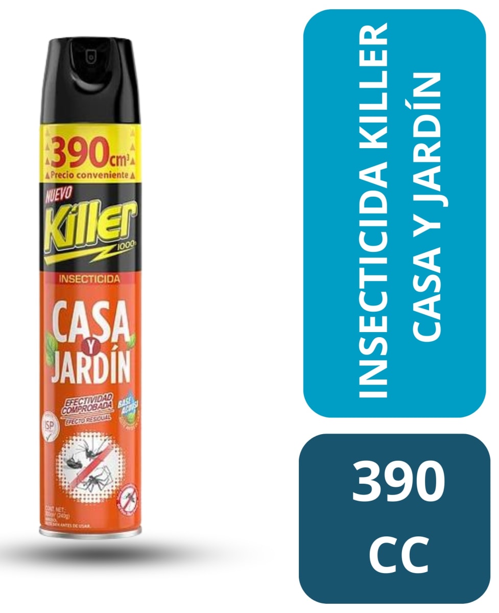 KILLER INSECTICIDA 390 CC CASA Y JARDÍN1