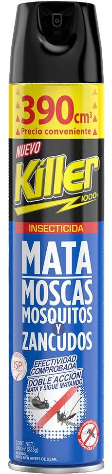 KILLER INSECTICIDA 390 CC MATA MOSCAS, MOSQUITOS Y ZANCUDOS1