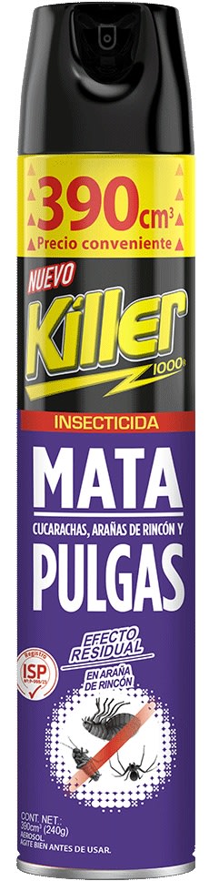 KILLER INSECTICIDA 390 CC PULGAS1
