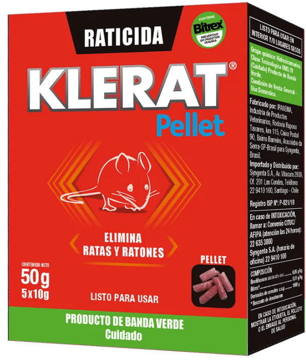 RATICIDA KLERAT PELLET 50 GR1
