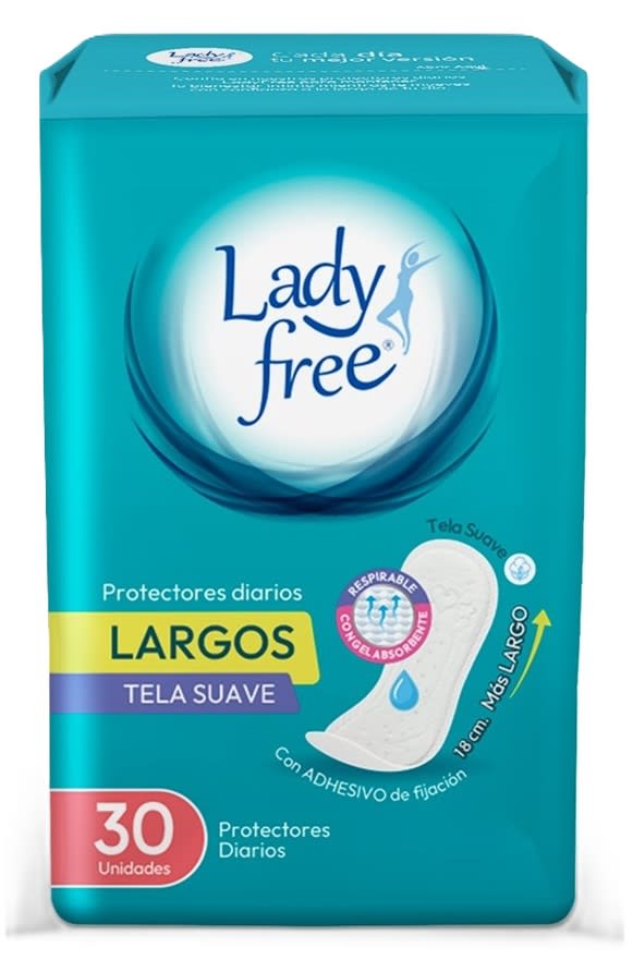 LADY FREE PROTECTOR DIARIO 30 UN LARGOS TELA SUAVE1