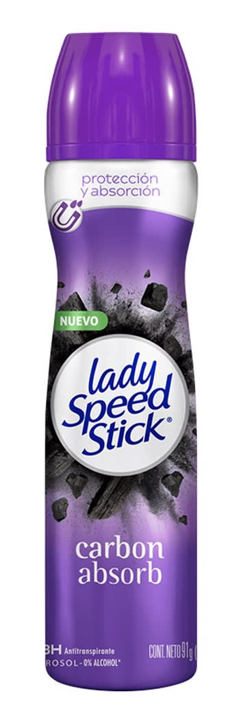 LADY SPEED DESODORANTE SPRAY 150 ML CARBÓN1