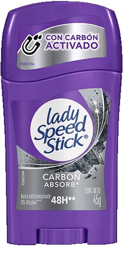 LADY SPEED STICK DESODORANTE BARRA 45 GR CARBÓN1