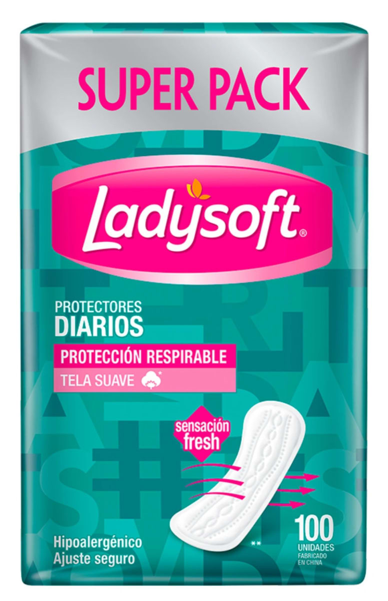 LADYSOFT PROTECTOR DIARIO 100 UN TELA SUAVE HIPOALERÉNICO1