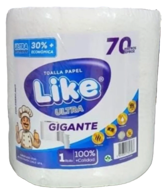 LIKE TOALLA PAPEL 70 MTS D/HOJA GIGANTE CON AROMA1