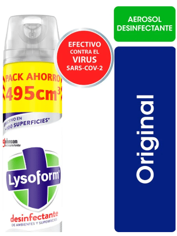 LYSOFORM DESINFECTANTE SPRAY 495 CC ORIGINAL1