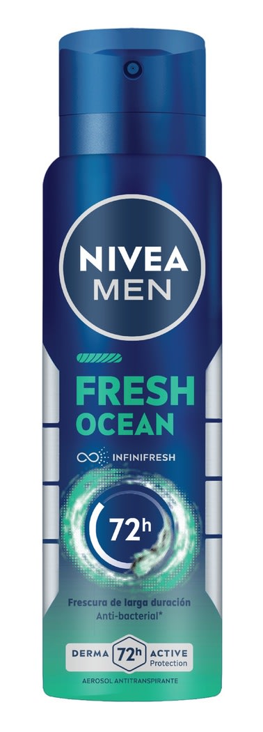 NIVEA MEN DESODORANTE SPRAY 150 ML FRESH OCEAN 72 HR1