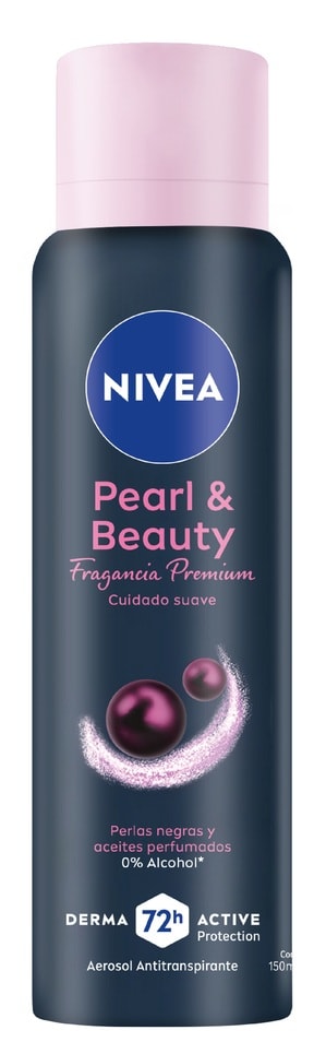 NIVEA DESODORANTE SPRAY 150 ML PERLAS NEGRAS1