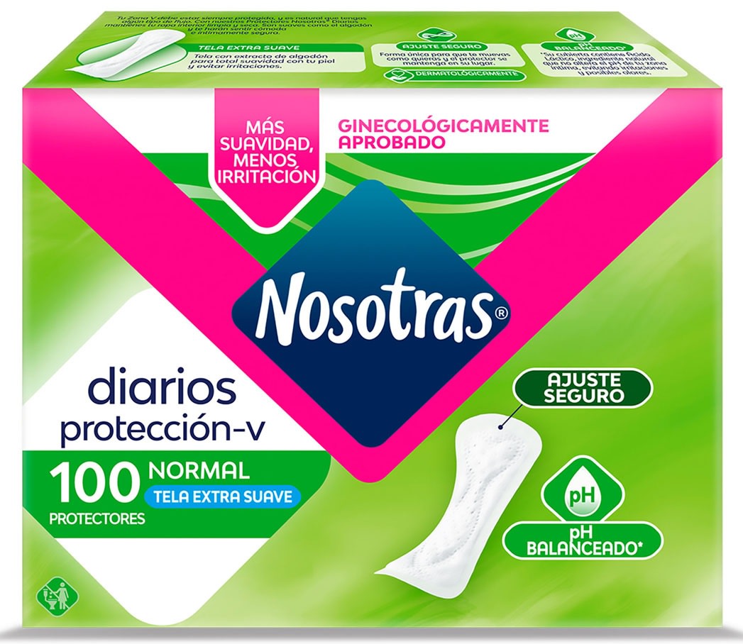 NOSOTRAS PROTECTOR DIARIO 100 UN NORMAL TELA EXTRA SUAVE1